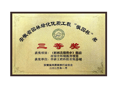 山西荣获2025“徽园杯”奖三等奖